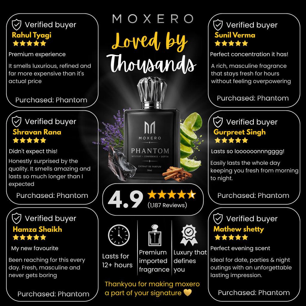 Phantom by Moxero – 4.9 star rated luxury perfume for men