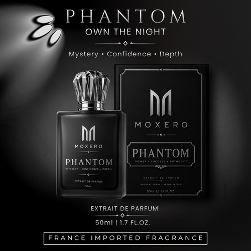 Phantom by Moxero – luxury Extrait De Parfum for men, 50ml bottle